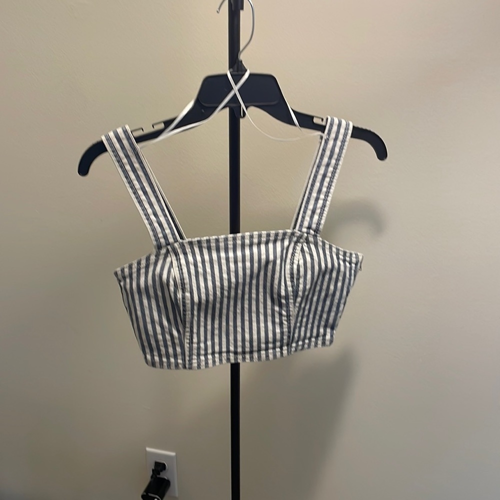 NWT Zara denim crop tank sz.S 253